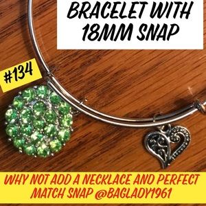 Bracelet and 18mm Snap, fits most brands